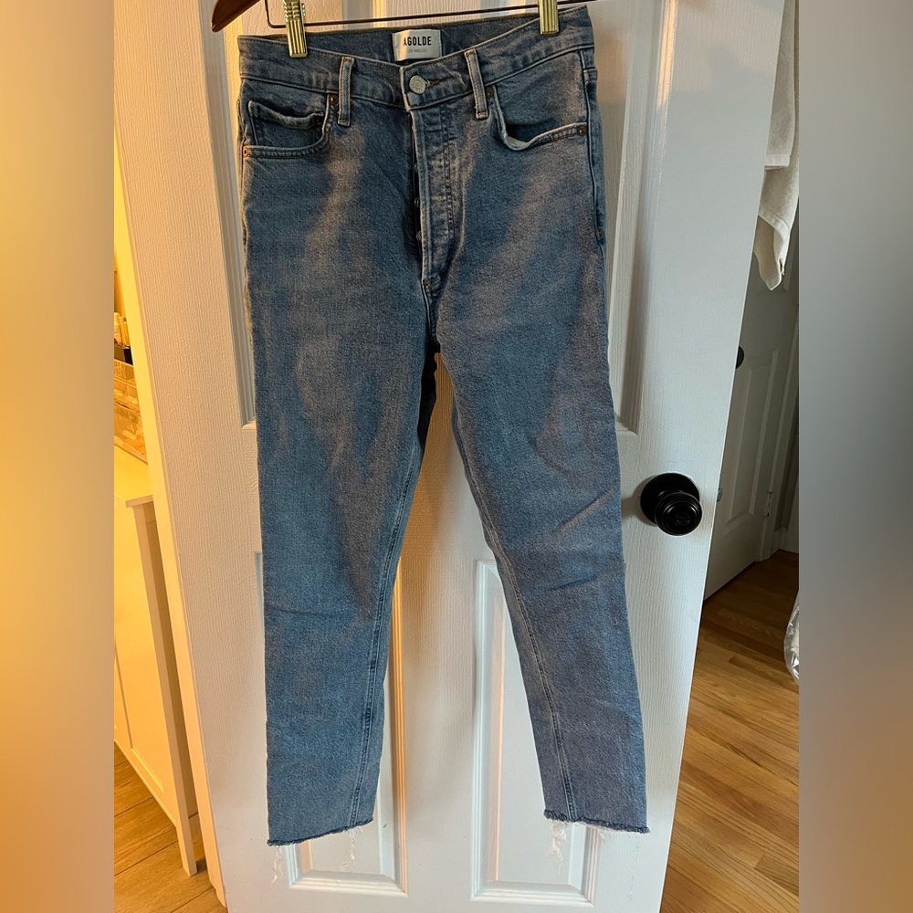 Agolde Women's Blue Skinny Jeans